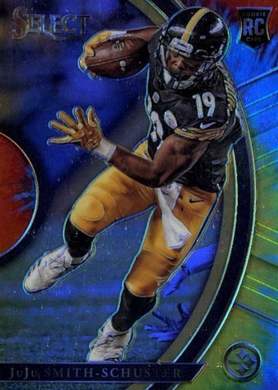 JuJu Smith-Schuster 2017 Select #69 Concourse Tie-Dye /25 Rookie RAW