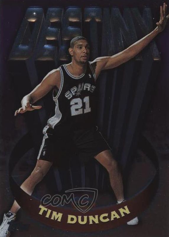 Tim Duncan 1997 Topps #D8 Destiny Rookie SGC 8.5