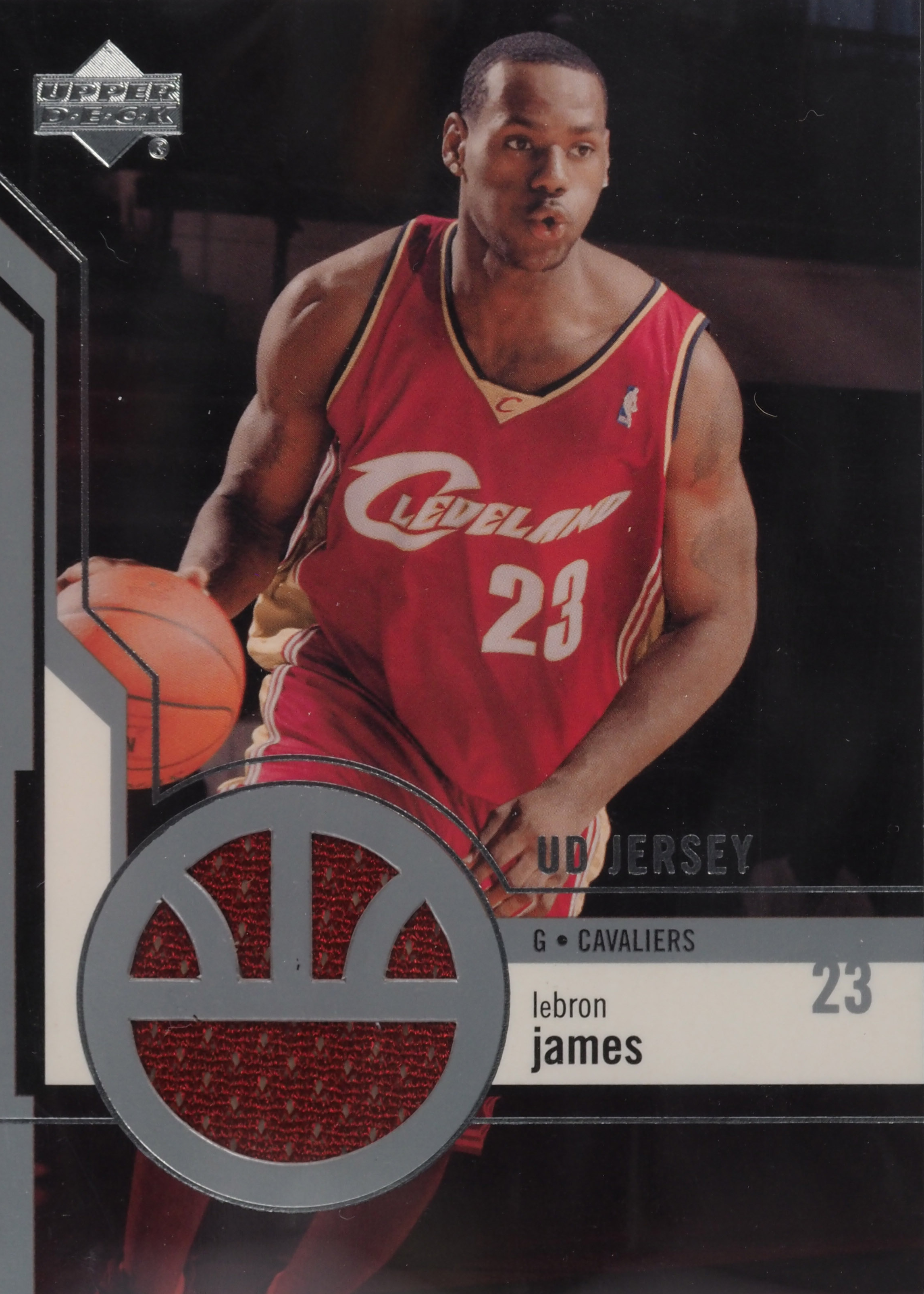 LeBron James 2003 Upper Deck #GJ19 UD Game Jerseys Price Guide 