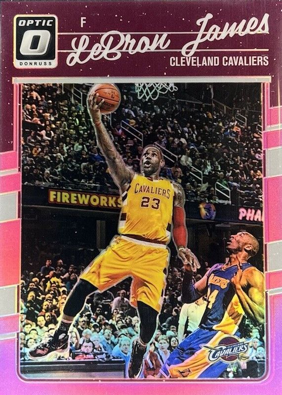 LeBron James 2016 Optic #15 Pink /25 SGC 9