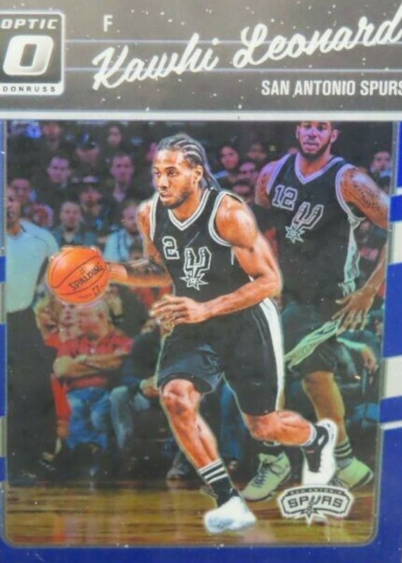 Kawhi Leonard 2016 Optic #116 Blue /49 RAW