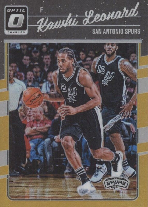 Kawhi Leonard 2016 Optic #116 Gold /10 PSA 10