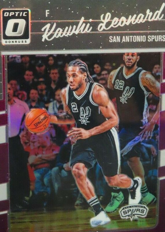 Kawhi Leonard 2016 Optic #116 Purple BGS 9.5