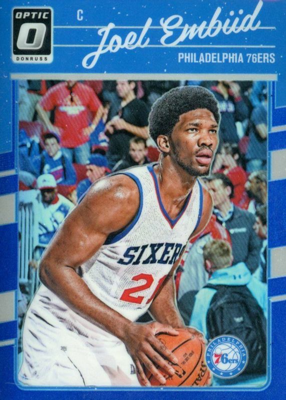 Joel Embiid 2016 Optic #1 Blue /49 PSA 10