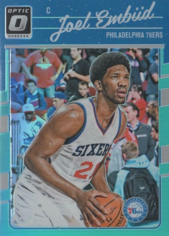 Joel Embiid 2016 Optic #1 Aqua /25 BGS 9.5