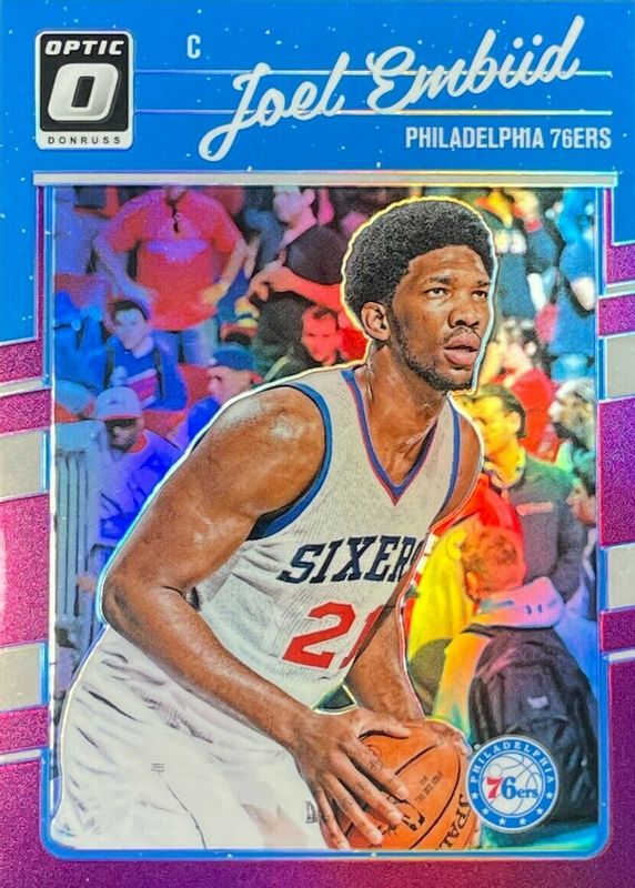 Joel Embiid 2016 Optic #1 Purple BGS 9.5