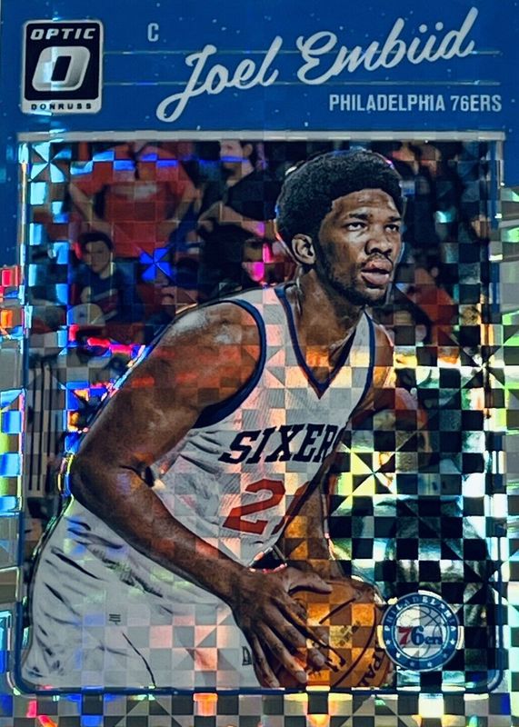 Joel Embiid 2016 Optic #1 Checkerboard PSA 10