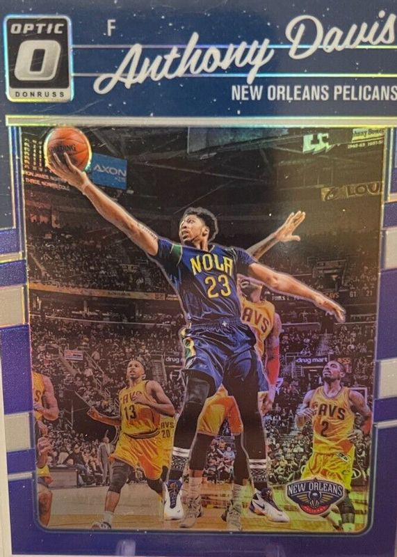 Anthony Davis 2016 Optic #97 Blue /49 PSA 10