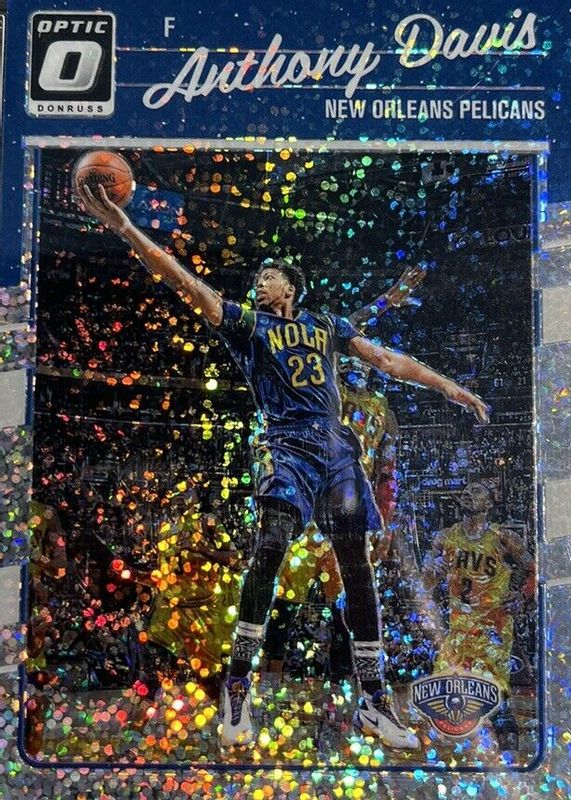 Anthony Davis 2016 Optic #97 White Sparkle /(SSP) BGS 9