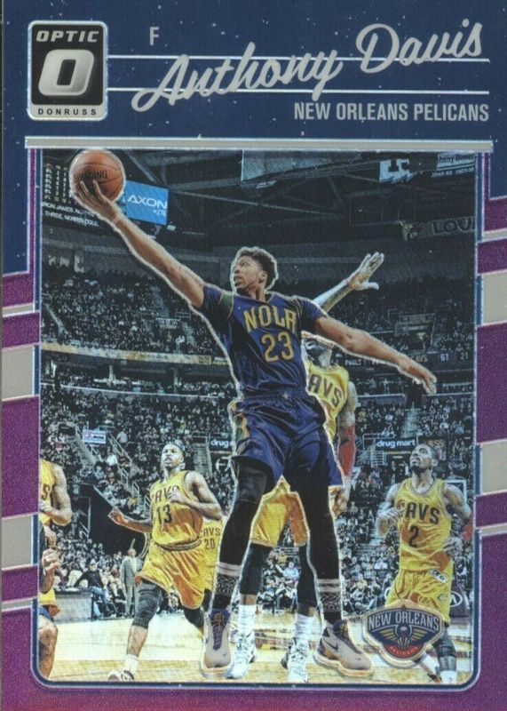 Anthony Davis 2016 Optic #97 Purple PSA 9