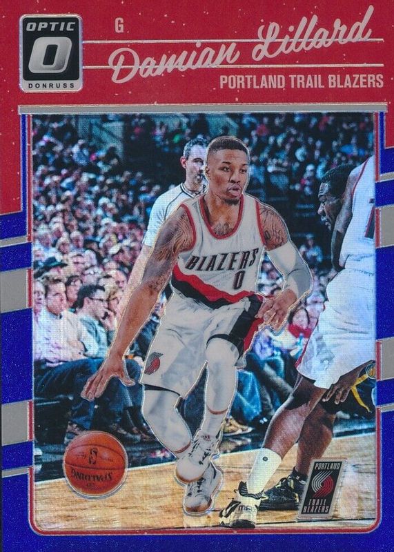 Damian Lillard 2016 Optic #131 Blue /49 PSA 10