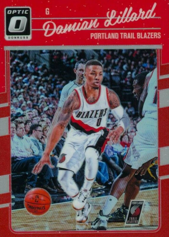 Damian Lillard 2016 Optic #131 Red /99 BGS 9