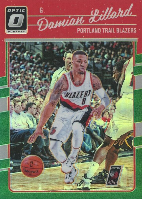 Damian Lillard 2016 Optic #131 Green /5 RAW