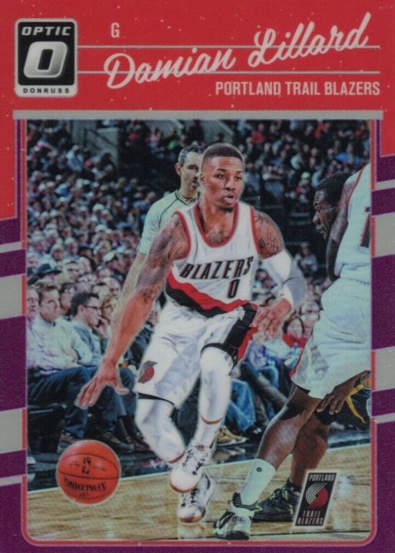 Damian Lillard 2016 Optic #131 Purple PSA 10