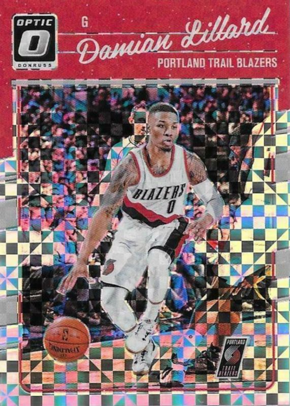 Damian Lillard 2016 Optic #131 Checkerboard PSA 10