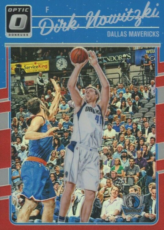 Dirk Nowitzki 2016 Optic #77 Red /99 SGC 9.5