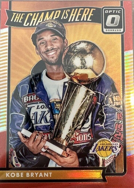 Kobe Bryant 2016 Optic #7 The Champ is Here - Red /99 PSA 10