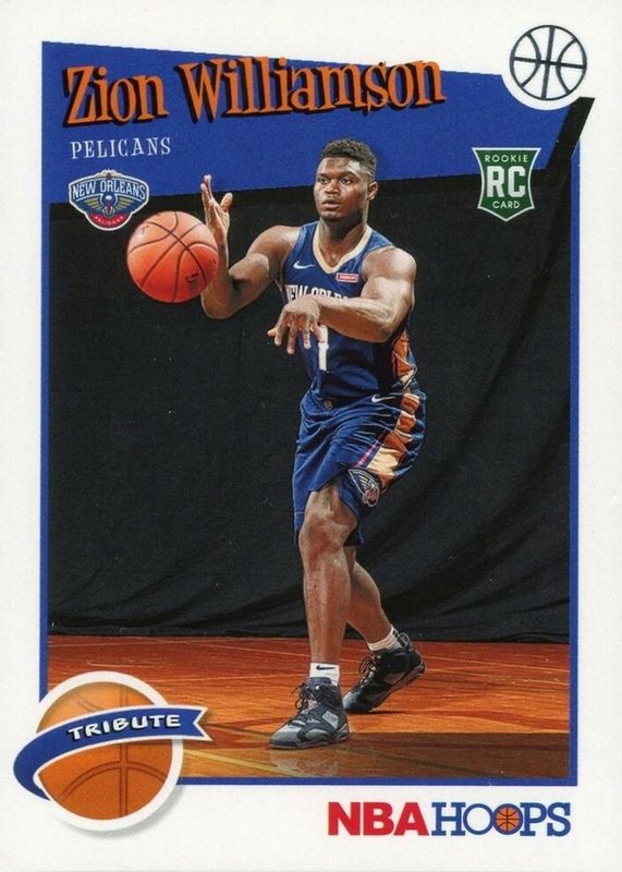 Zion Williamson 2019 Hoops #296 Tribute Rookie BGS 9.5