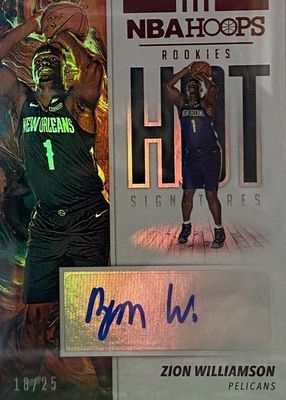 2019 Hoops #1 Red Hot Signatures Auto /25