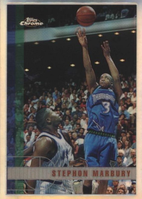 Stephon Marbury 1997 Topps Chrome #13 Refractor SGC 9.5