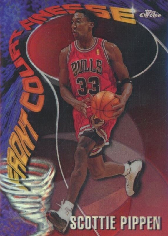 Scottie Pippen 1997 Topps Chrome #12 Season's Best - Refractor (Front Court Finesse) PSA 10