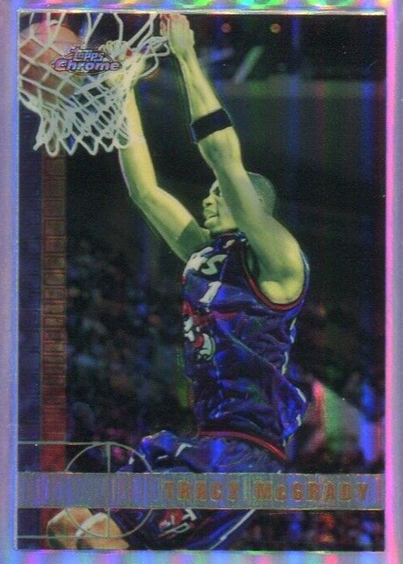 Tracy McGrady 1997 Topps Chrome #125 Refractor Rookie SGC 8