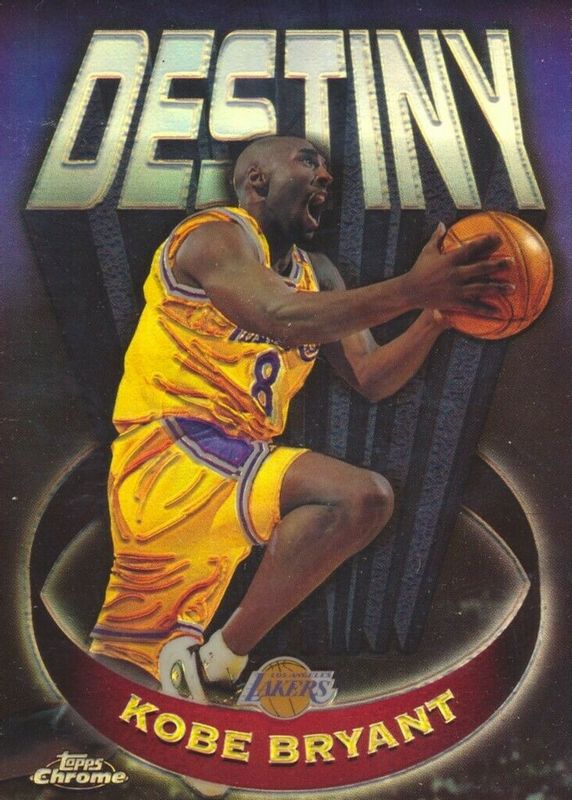 Kobe Bryant 1997 Topps Chrome #D5 Destiny - Refractor SGC 8