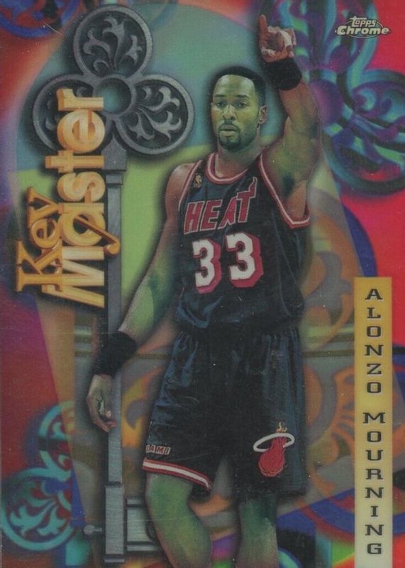 Alonzo Mourning 1997 Topps Chrome #24 Season's Best - Refractor (Key Master) SGC 9.5