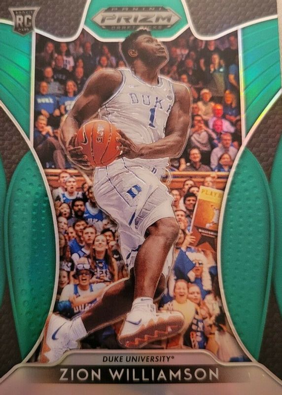 Zion Williamson 2019 Prizm Draft Picks #1 Green Rookie PSA 10