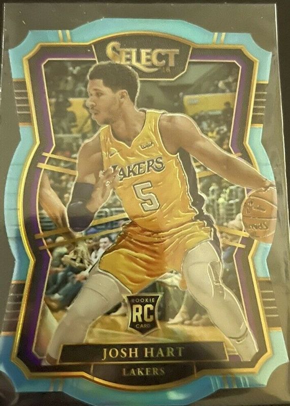 Josh Hart 2017 Select #130 Premier Level Light Blue Die-Cut /185 Rookie SGC 9.5