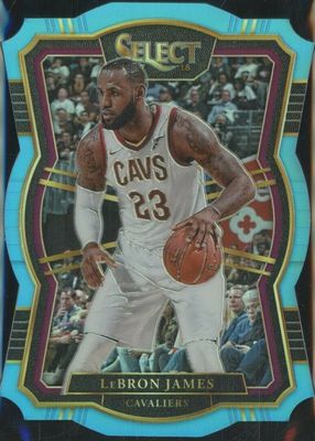 2017 Select #122 Premier Level Light Blue Die-Cut /185