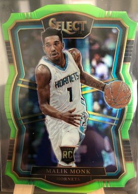 2017 Select #142 Premier Level Neon Green Die-Cut /65