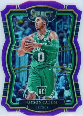 2017 Select #166 Premier Level Purple Die-Cut /99