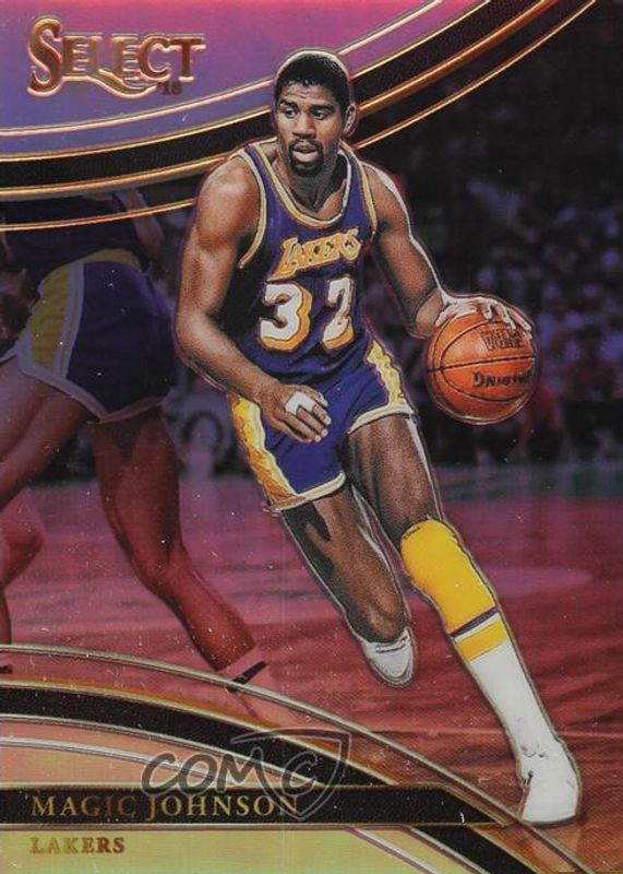 Magic Johnson 2017 Select #297 Courtside Silver RAW
