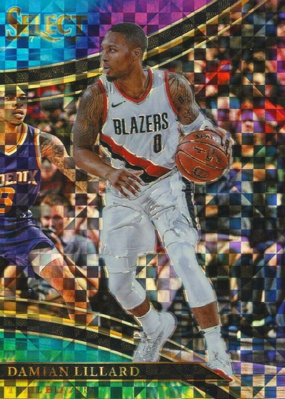 Damian Lillard 2017 Select #212 Courtside Tie-Dye /25 PSA 10