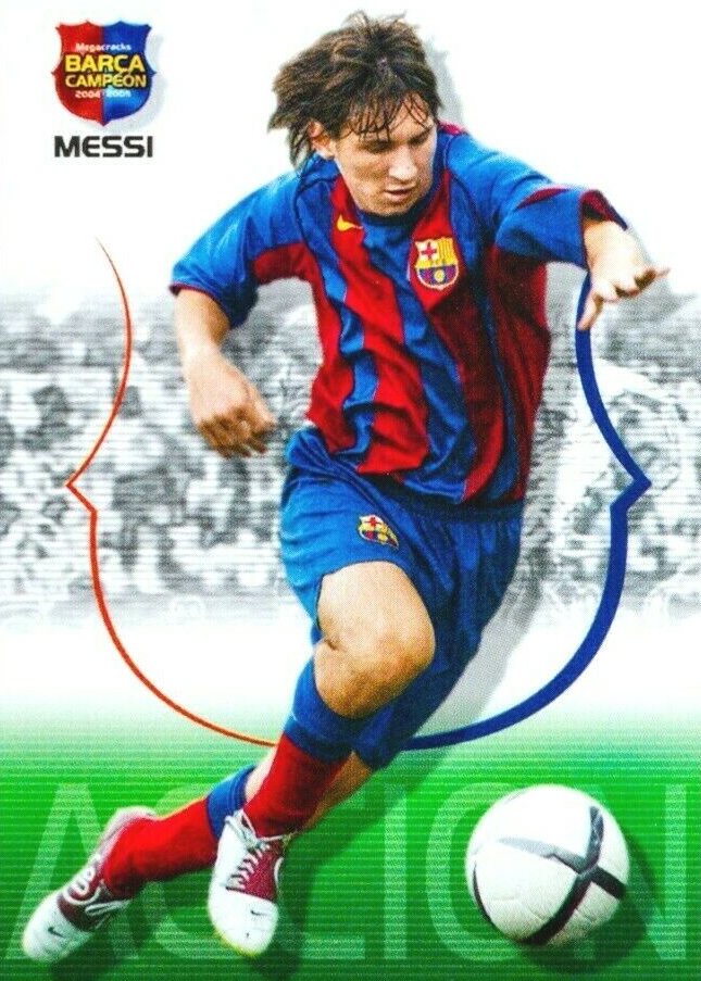 Lionel Messi 2004 Panini Megacracks #62 Base (Accion) RAW 