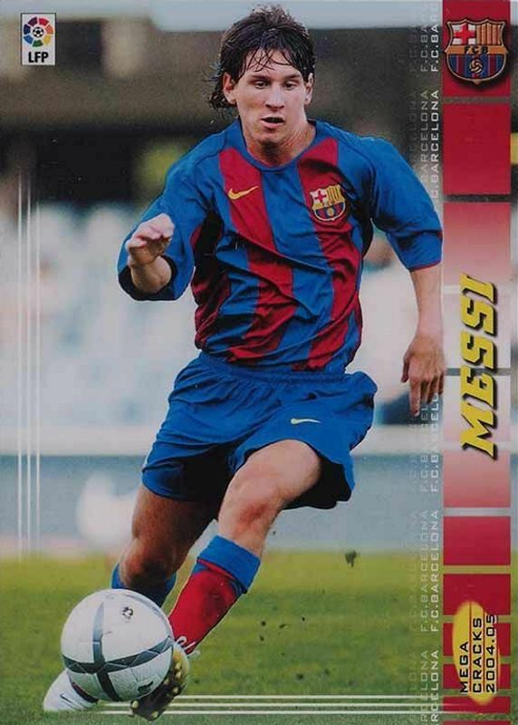 Lionel Messi 2004 Panini Megacracks #71BIS Base Rookie PSA 4