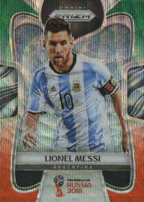 2018 Prizm World Cup #1 Green & Orange Wave