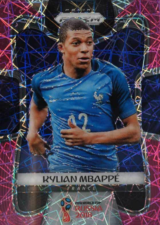 Kylian Mbappe 2018 Prizm World Cup #80 Pink Lazer /40 Price Guide