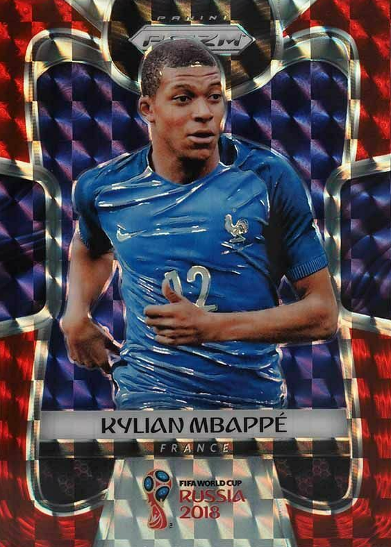 Kylian Mbappe 2018 Prizm World Cup #80 Red Mosaic PSA 9 Price 