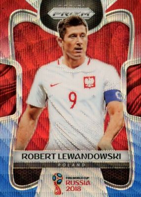 2018 Prizm World Cup #146 Red & Blue Wave