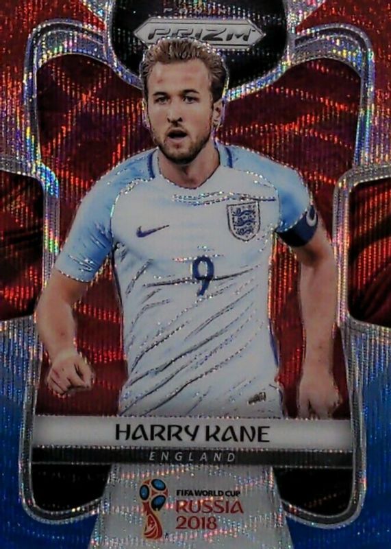 Harry Kane 2018 Prizm World Cup #62 Red & Blue Wave BGS 9.5