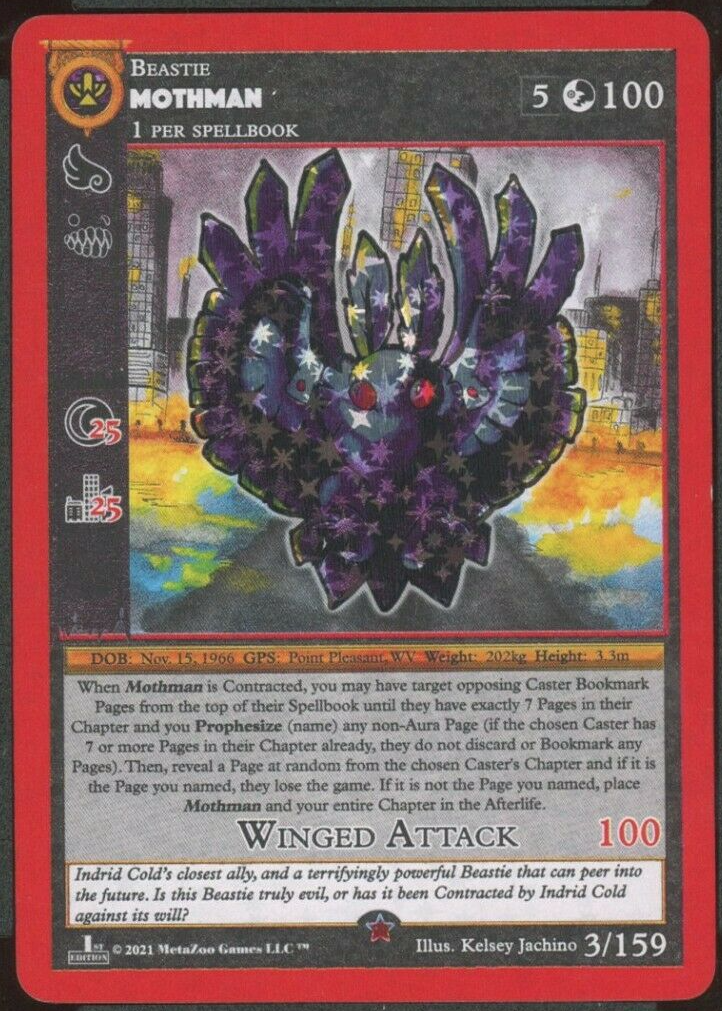 Mothman 2021 Cryptid Nation: Base Set #3 1st Edition