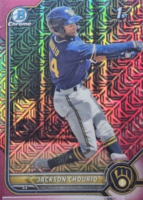 2022 Bowman Mega Box #BCP-79 Chrome Prospects - Pink Mojo Refractor /199 (1st)