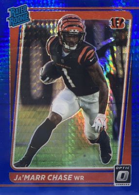 2021 Optic #207 Blue Hyper