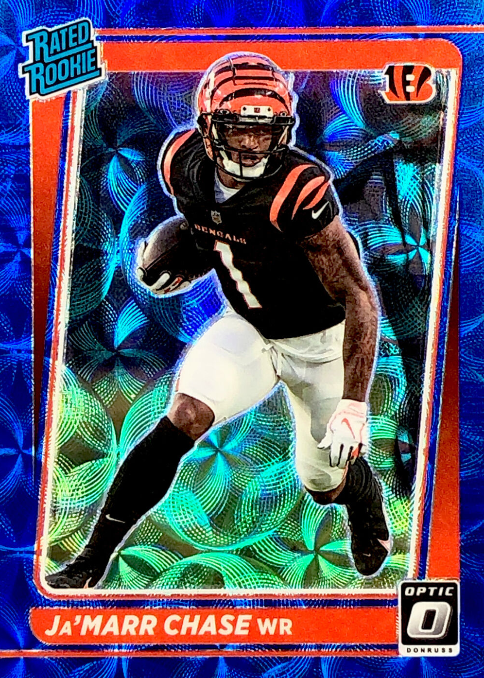 Ja'Marr Chase 2021 Optic #207 Blue Scope Price Guide - Sports Card