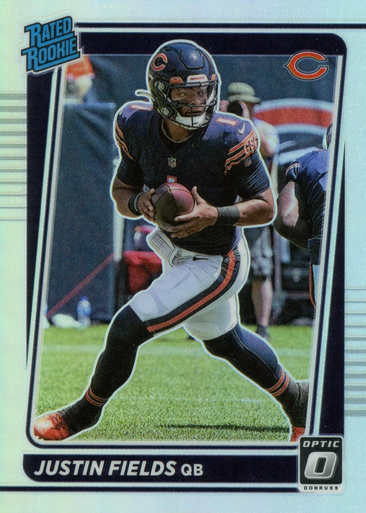 Justin Fields rated rookie サイン NFL カード Amazon.com: 2021 Panini Donruss Football #253 Justin Fields