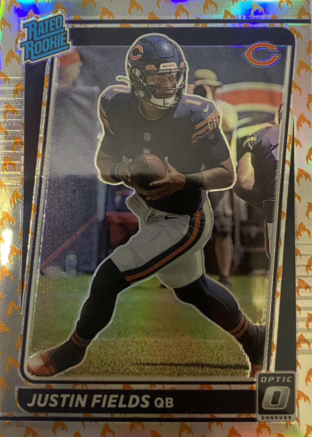 Justin Fields rated rookie サイン NFL カード Amazon.com: 2021 Panini Donruss Football #253 Justin Fields Rookie