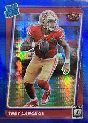 2021 Optic #203 Blue Hyper