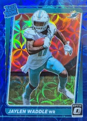 SENDAY DESIGN LEAGUE 作品集2006-2021 Jaylen Waddle 2021 Prizm #338 Rookie Autographs - Red